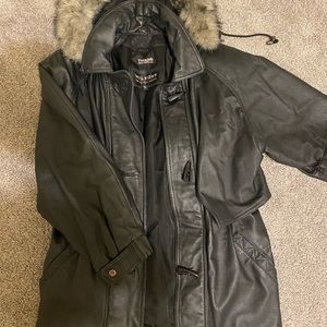 Leather jacket never worn $50 obo